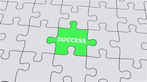 Failure Success Jigsaw puzzle assembled | Premium Stock Video Footage