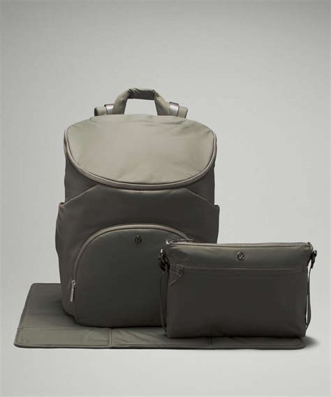Lululemon New Parent Backpack 17L - Grey Sage / Silver Drop - lulu fanatics