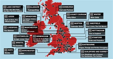 Map reveals iconic UK filming locations – was a film shot in your town ...