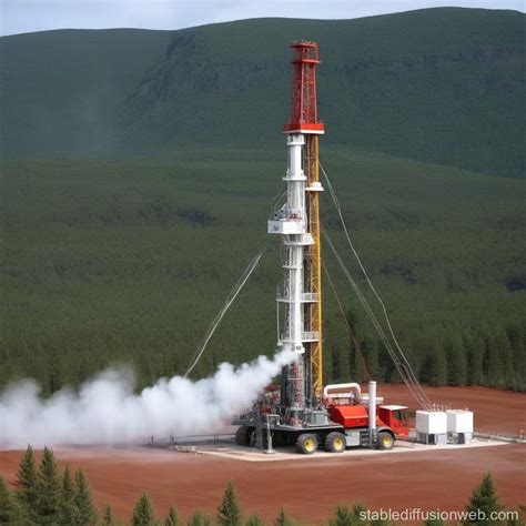 Land Drilling Rig for Geothermal Energy | Stable Diffusion Online