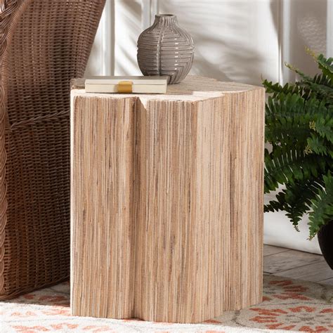 Free Shipping! bali & pari Janeth Bohemian End Table, Natural ...