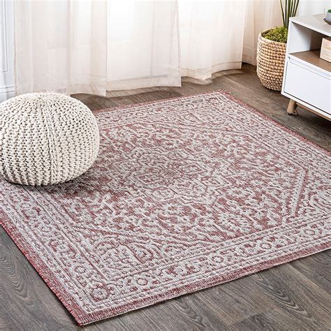 JONATHAN Y SANTA MONICA Sinjuri Medallion Textured Weave 8 x 8 (ft ...