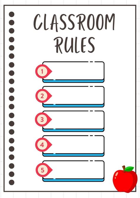 Image result for Classroom Rules Chart