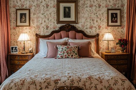 Classic Master Bedroom Design with Upholstered Bed and Side Tables