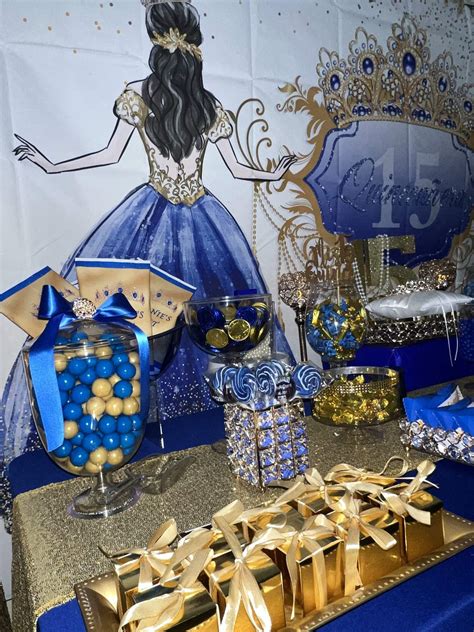 Quinceanera / Quinceañera "Royal Blue and Gold" | Catch My Party
