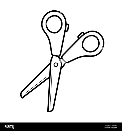 Kids Scissors Clip Art Black And White