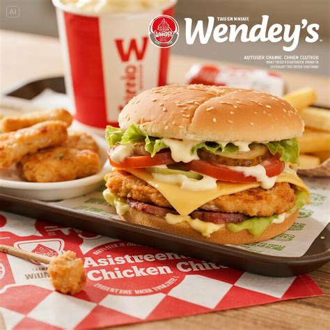 Wendy’s Asiago Ranch Chicken Club Combo, Nutrition Facts & Allergen ...