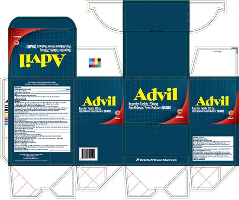 Advil Ibuprofen Tablets, 200mg Pain Reliever/Fever Reducer(NSAID)