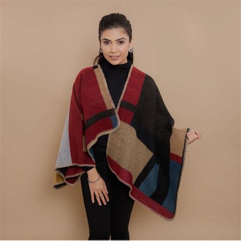 Shop Wool Poncho Shawls: Best Quality & Prices for Winter Online in ...