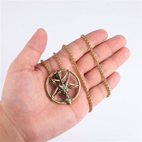 BTNBTGB Stainless Steel Satanic Necklace with Goat Head India | Ubuy