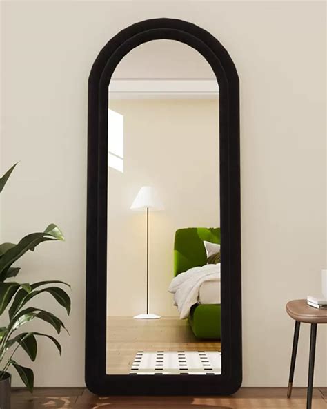 Snapklik.com : KOMCOTE Floor Mirror, Arched Full Length Mirror, Floor ...