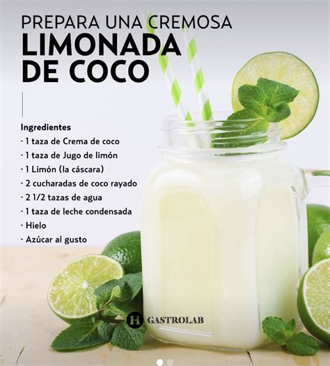 Limonada de coco receta colombiana – Artofit