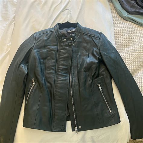 Mango Women's Green Jacket | Depop