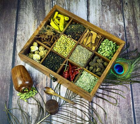 Buy Royal Craft Expertise™Spice Box for Kitchen, Masala dani in ...