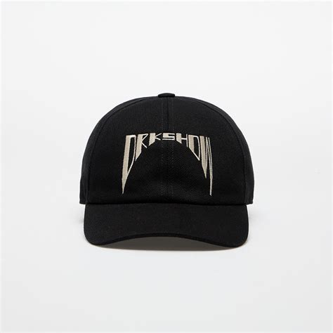 Caps Rick Owens DRKSHDW Embroidered Denim Baseball Cap Black/ Pearl ...