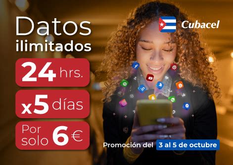 Nueva promoción de Cubacel del 3 al 5 de octubre