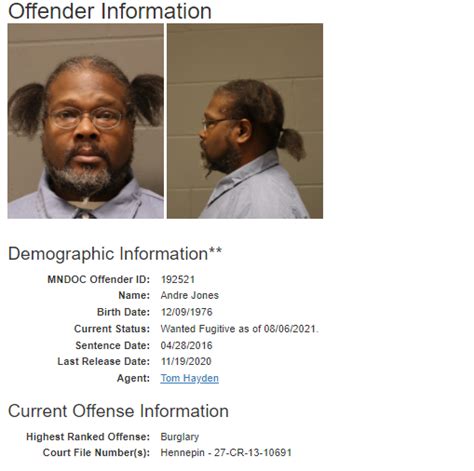 Minnesota Inmate Search - Minnesota Department of Corrections Offender ...