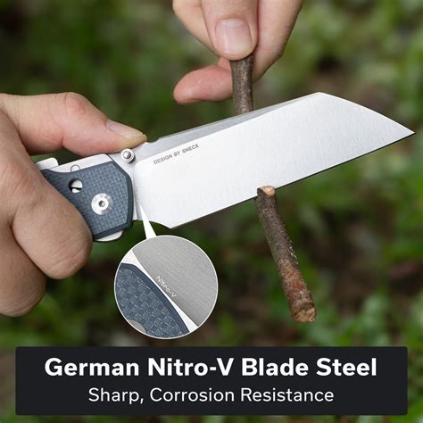 CIVIVI Buster FG Thumb Stud & Superlock Knife G10 Handle (4.2" Nitro-V