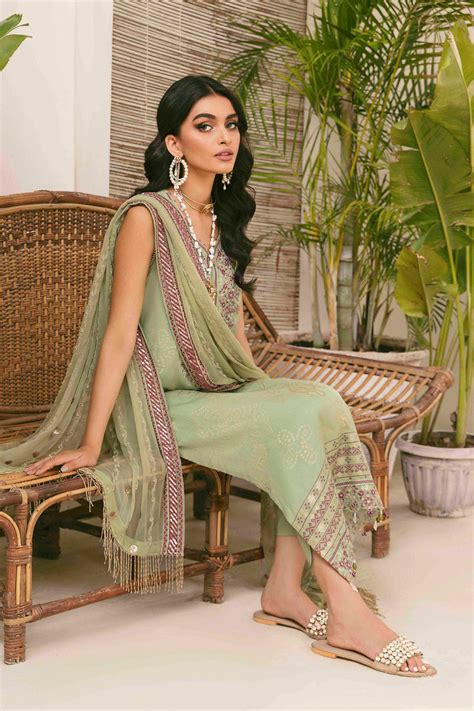Nureh Maya Jacquard Embroidered Cambric Collection – NJ-41 – YourLibaas