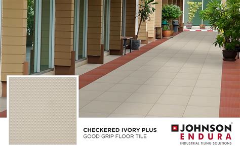 Johnson Endura - Checkered Ivory Plus Adv - Glazed Vitrified Tile, Wall ...