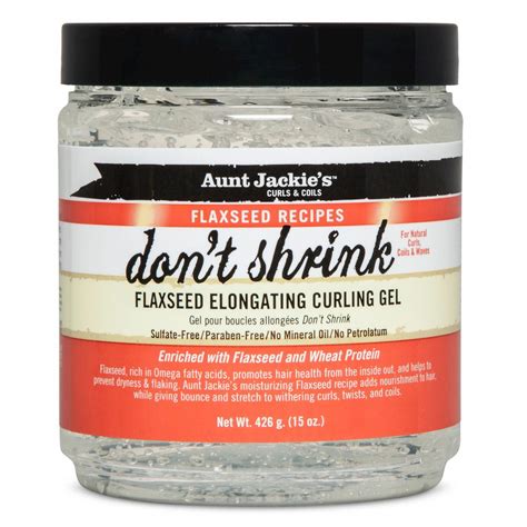 Aunt Jackie's Flaxseed Don't Shrink Curling Gel - 15oz | Curling gel ...