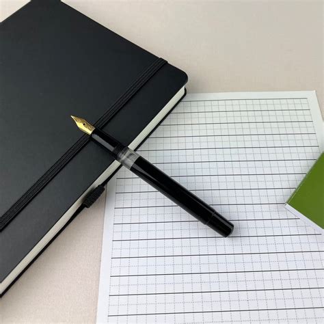 Scrikss | 419 Legendary | Classic | Fountain Pen | Acrylic Black Barre ...
