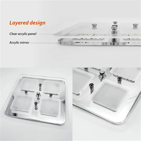 Dream lighting 12V 3.5inch LED Crystal Panel Light for RV Motorhome ...