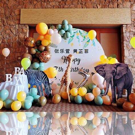宝宝百日周岁宴生日装饰派对用品场景布置创意气球kt板背景墙定制