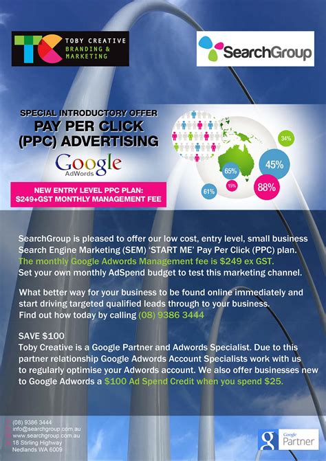 Perth Google Adwords PPC (Pay-Per-Click) Advertising Start Me Plan ...