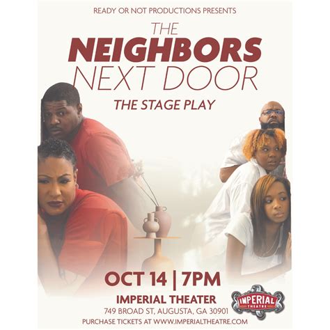 The Neighbors Next Door: A Ready or Not Production - Imperial Theatre