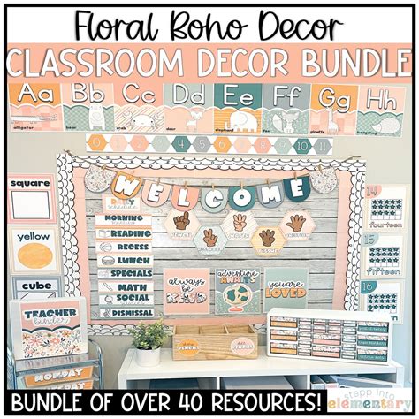 Floral Boho Classroom Decor Bundle (2,500+ Pages) - Etsy