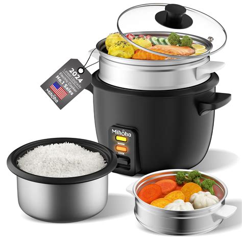 Amazon.com: Rice Cooker, 2L Rice Cooker with Food Steamer, Rice Steamer ...