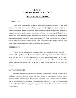 Water chapter numericals - Water Chapter 2 2 Water plays a vital role ...