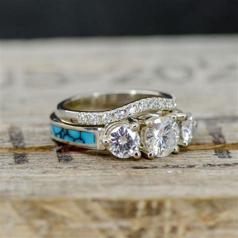 engagement rings with turquoise