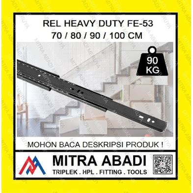 Jual Rel Laci Heavy Duty FE53 70 80 90 100 cm Bawah Tangga Ranjang ...