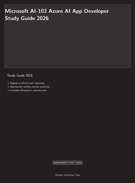 Buy Microsoft AI-103 Exam Study Guide 2026: Azure AI App Developer ...