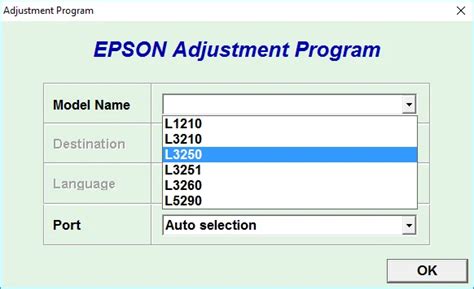 Epson L3250, L3260 Resetter tools for Free |100% Working Adjustment ...