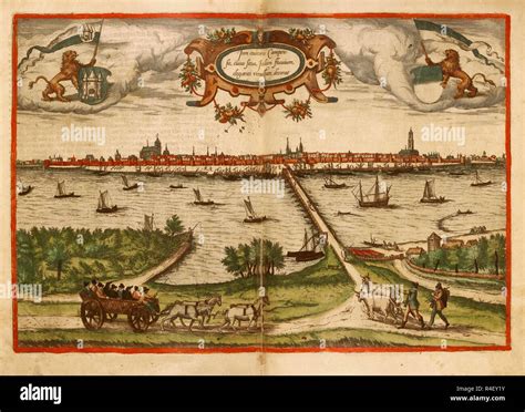 A 16th century map of Somalia by Jan Huyghen