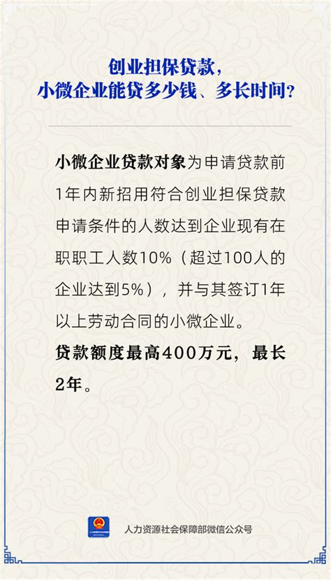【解答】个人、小微企业能贷多少创业担保贷款？-广州市人力资源和社会保障局网站