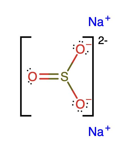 na2so3 lewis structure | Quizlet