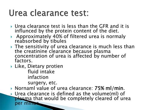 PPT - RENAL FUNCTION TEST PowerPoint Presentation, free download - ID:9169686