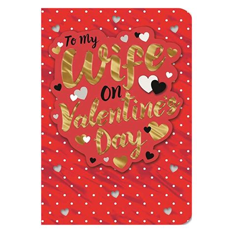 Hallmark Valentine Card for Wife - Text Based Die-Cut Design - giftme.ie