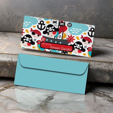 Personalised Money Envelopes - Ahoy Theme - Set of 20 4896285393027 ...