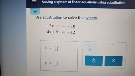 Image result for Solve a Linear Equation Using Substitution