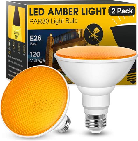 JandCase LED Bug Lights for Outside, 12W Yellow Bug Light Bulbs Outdoor ...