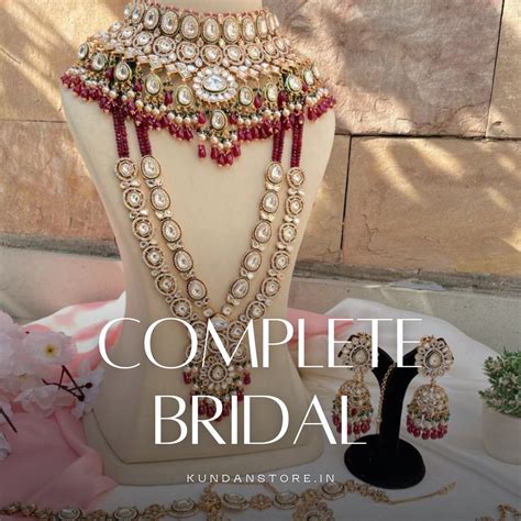 Complete Bridal Jewellery Sets Online | Imitation Wedding Sets – Kundan ...