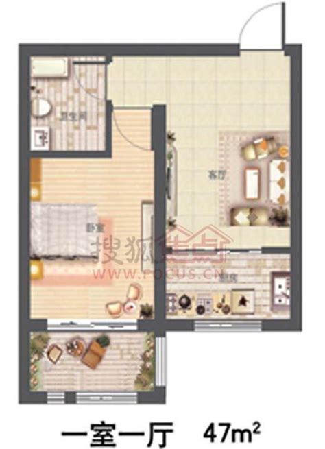 50平米两室一厅实景图 要学会聪明的"偷"空间 - 装修保障网