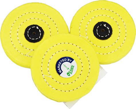 GSK Cut® Professional Soft Cotton Buffing Wheel 8 inch Polishing Pad ...