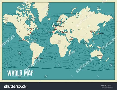 Vector World Map Blue 的图像结果