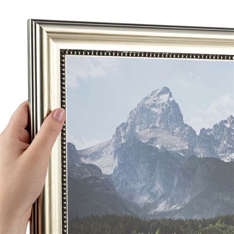 ArtToFrames 10" x 20" Silver Picture Frame, 10x20 inch Silver Wood ...